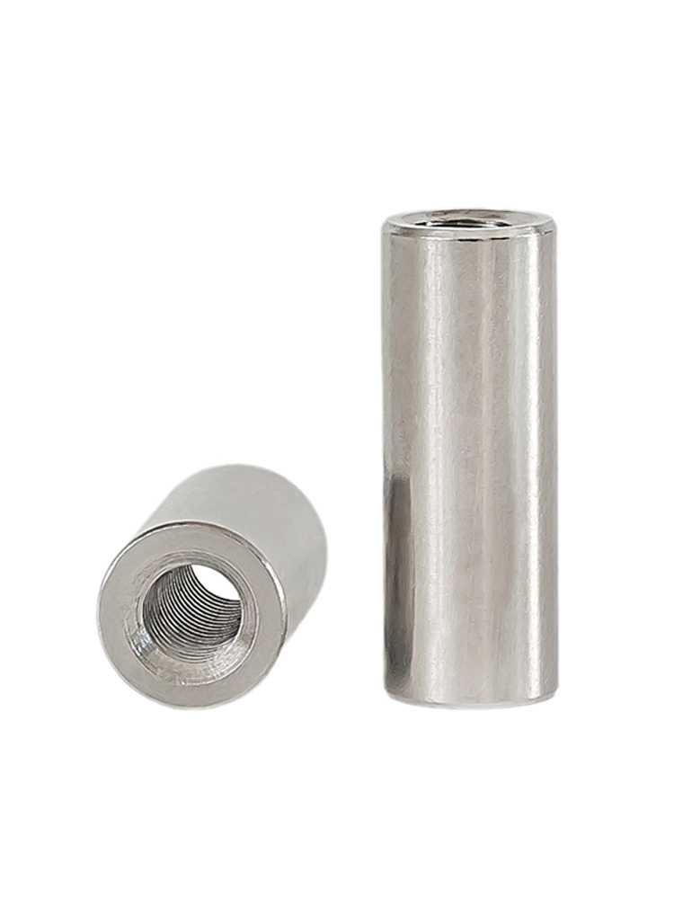 Stainless Steel SS304 M3 M4 M5 M6 M8 M10 M12 M14 M16 M20 Round Internal Threaded Coupling Nuts