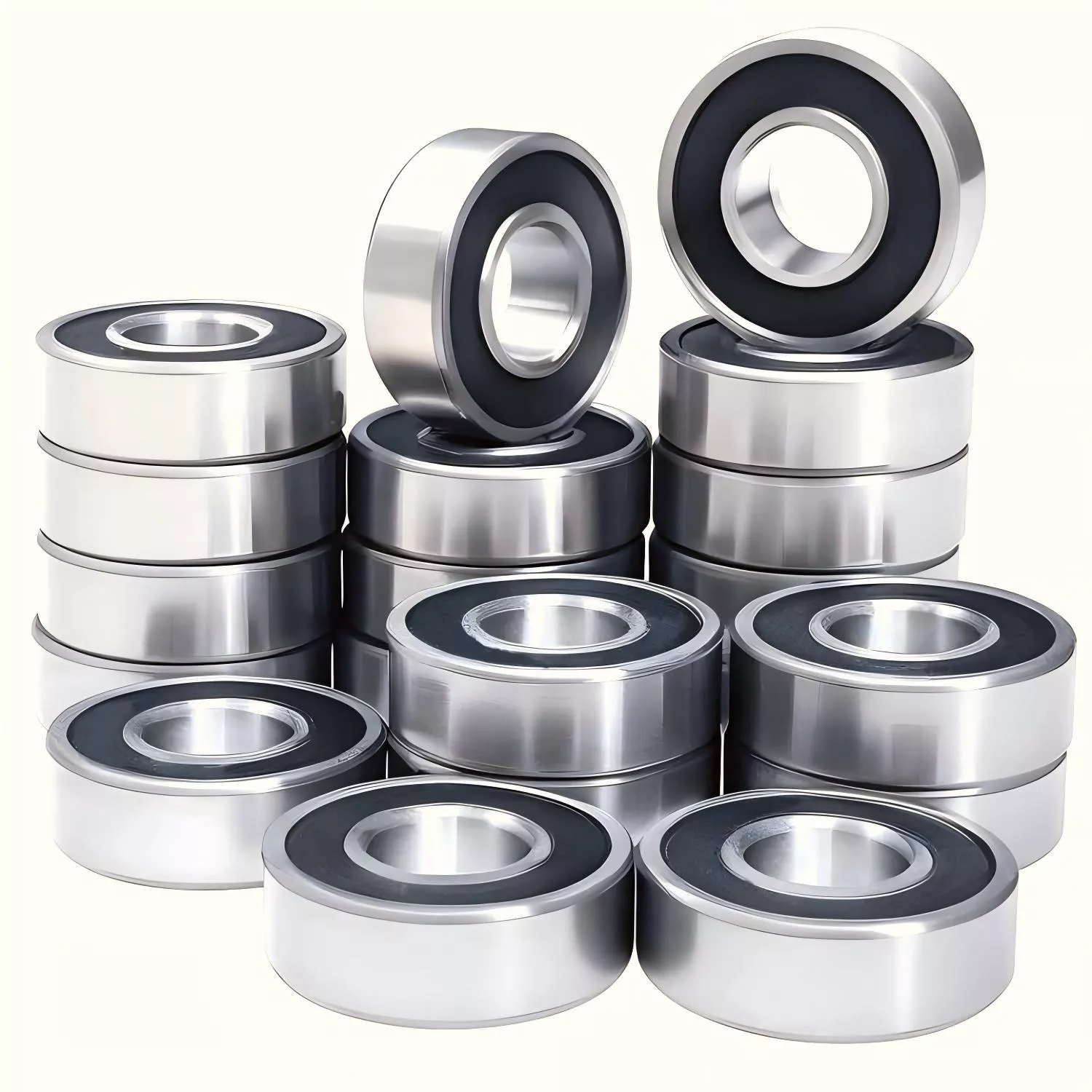 WYOO Transmission R6 2RS Rubber Sealed Miniature Deep Groove Ball Bearing for Small Motors Gearboxes and Precision Instruments