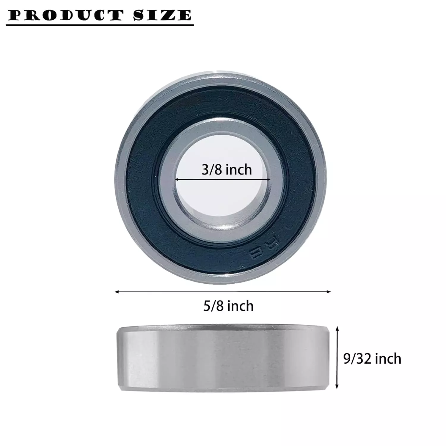 WYOO Transmission R6 2RS Rubber Sealed Miniature Deep Groove Ball Bearing for Small Motors Gearboxes and Precision Instruments