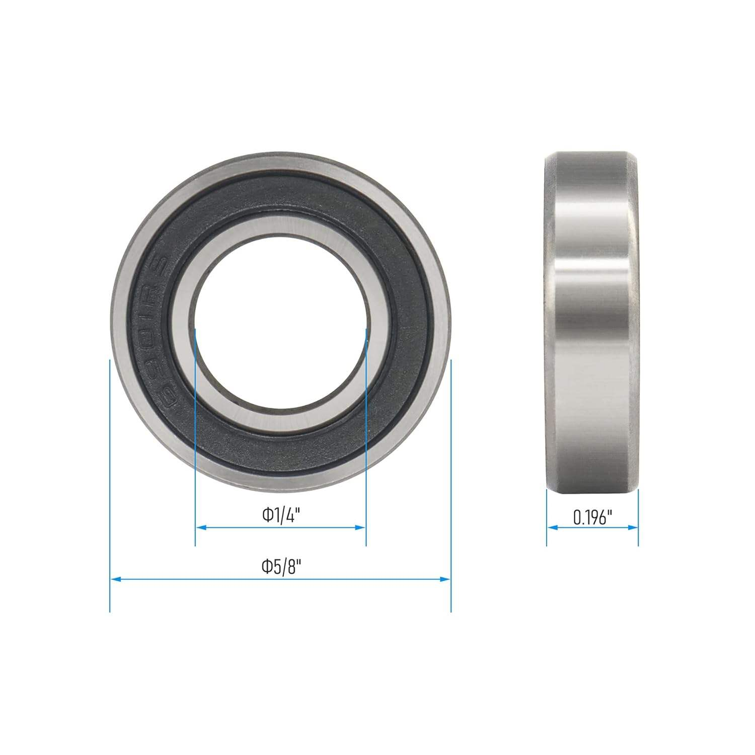 R4-2RS Deep Groove Ball Bearing