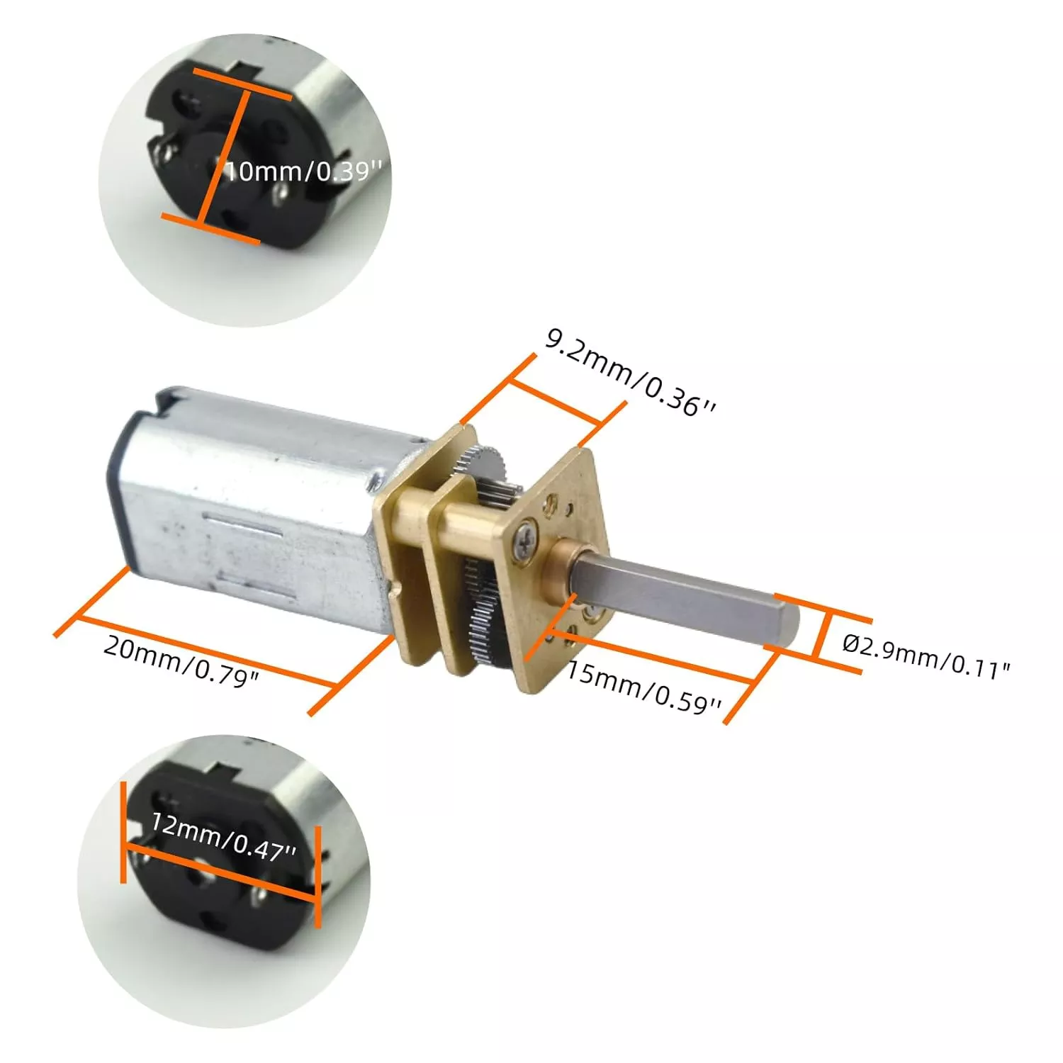 12F-N30 DC Gear Motor High Torque Low Speed for Robotics Automation WYOO Transmission