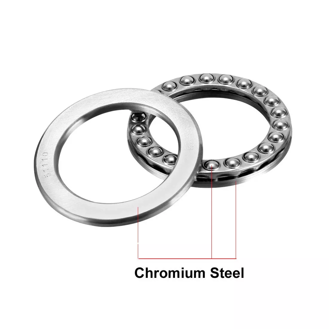 High Quality 51110  304 Stainless Steel  Thrust Ball Bearings 51109 51111 51112 51113 51114 51309 51122 51124 51126 51128 51130