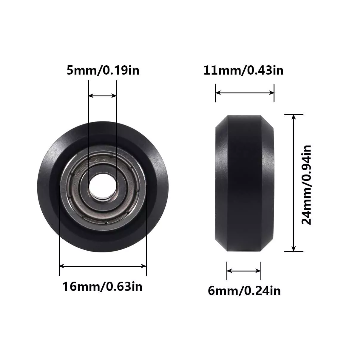 625ZZ POM Coated Ball Bearing