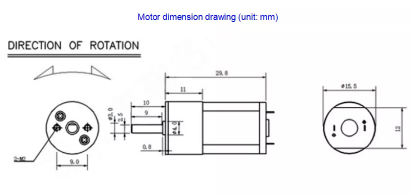 16A-030 Micro DC Gear Motor High Torque Low Speed for Automation Robotics WYOO Transmission