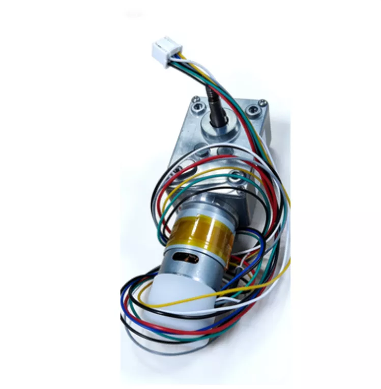 58mm 12V 24V DC Worm Gear Motor 5840Z-385 with Encoder High Torque Low Speed for Automation Equipment