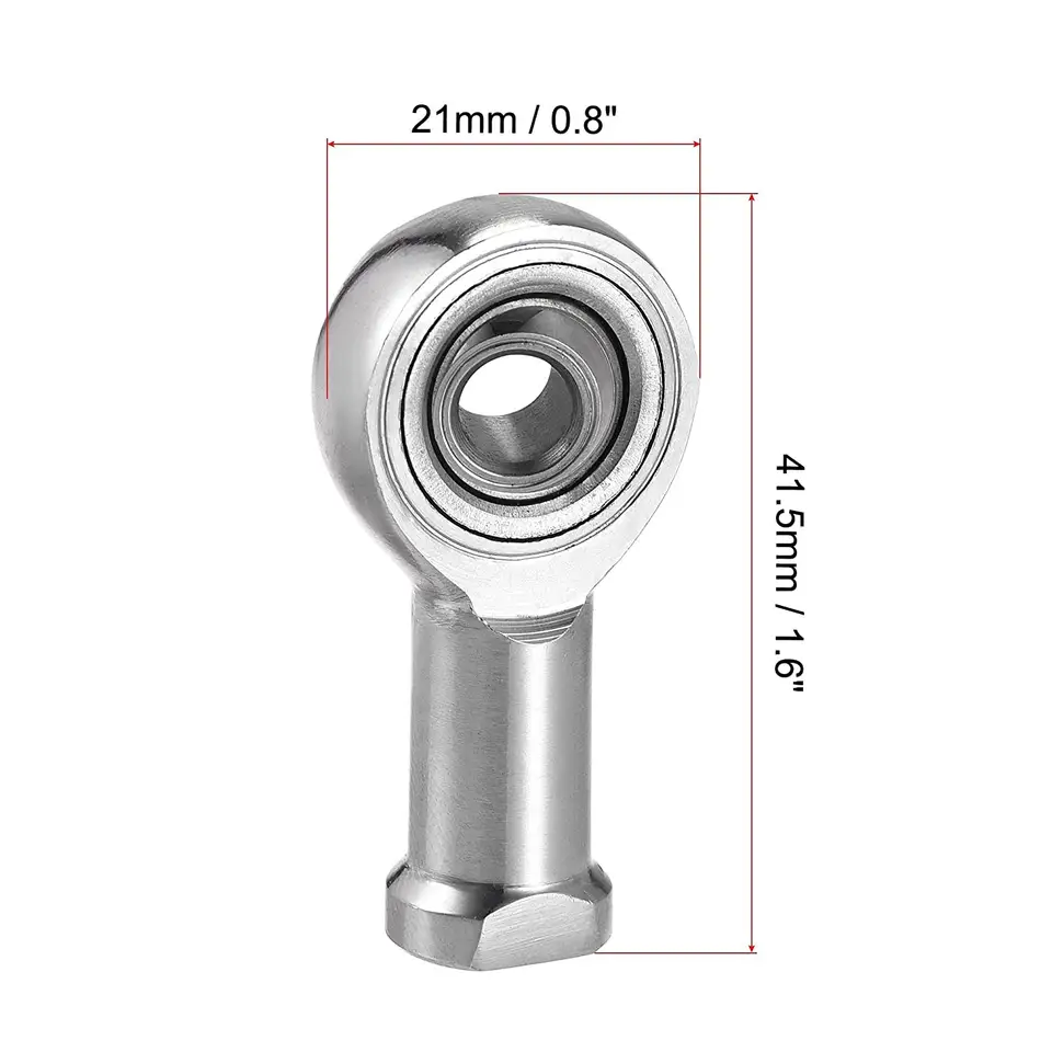 6mm Bore Bar End Bearings M6x1 Female Thread Right Hand SSI6T/K Stainless Steel Rod End Bearing