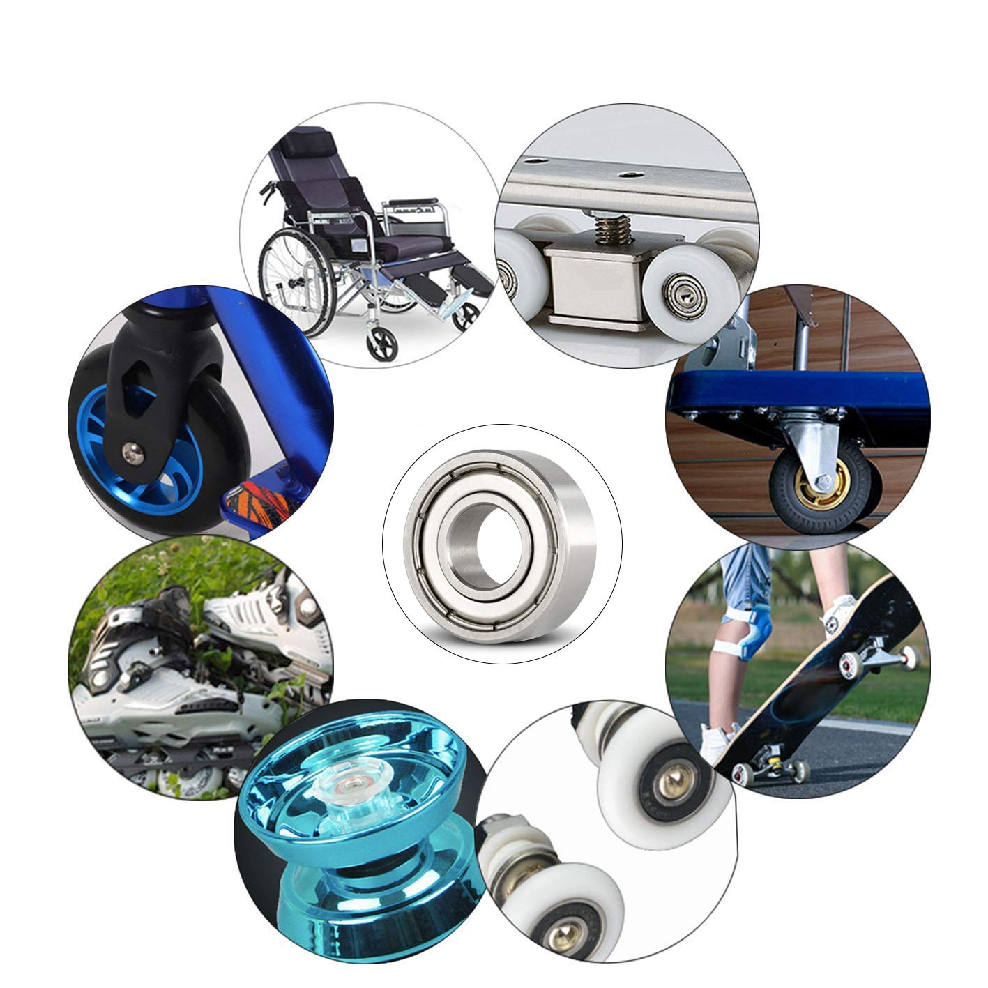 6201-2RS Deep Groove Ball Bearing 12x32x10mm – High Speed Sealed Low Noise | WYOO Bearing