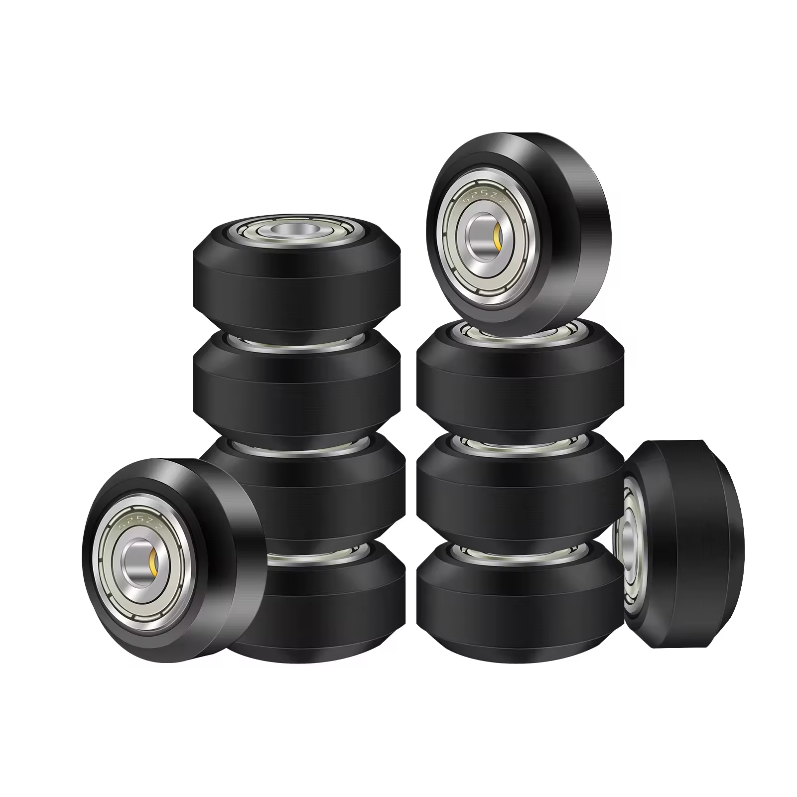  High Quality 3D Printer Plastic Coated Ball Bearings 625ZZ Nylon Pulley Wheels Bearing