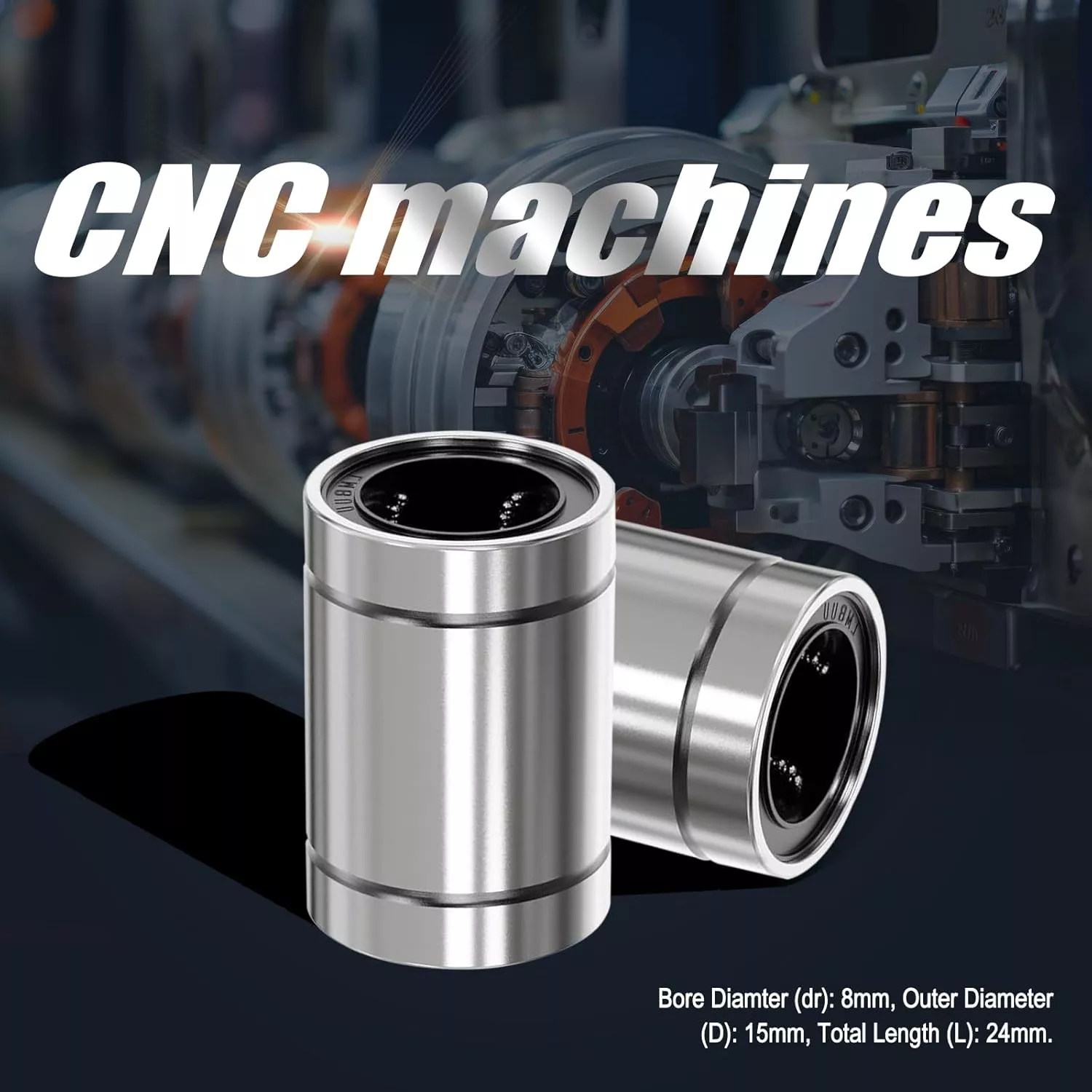 High Quality Linear Motion Bearing LM8UU for 3D Printer CNC Machine