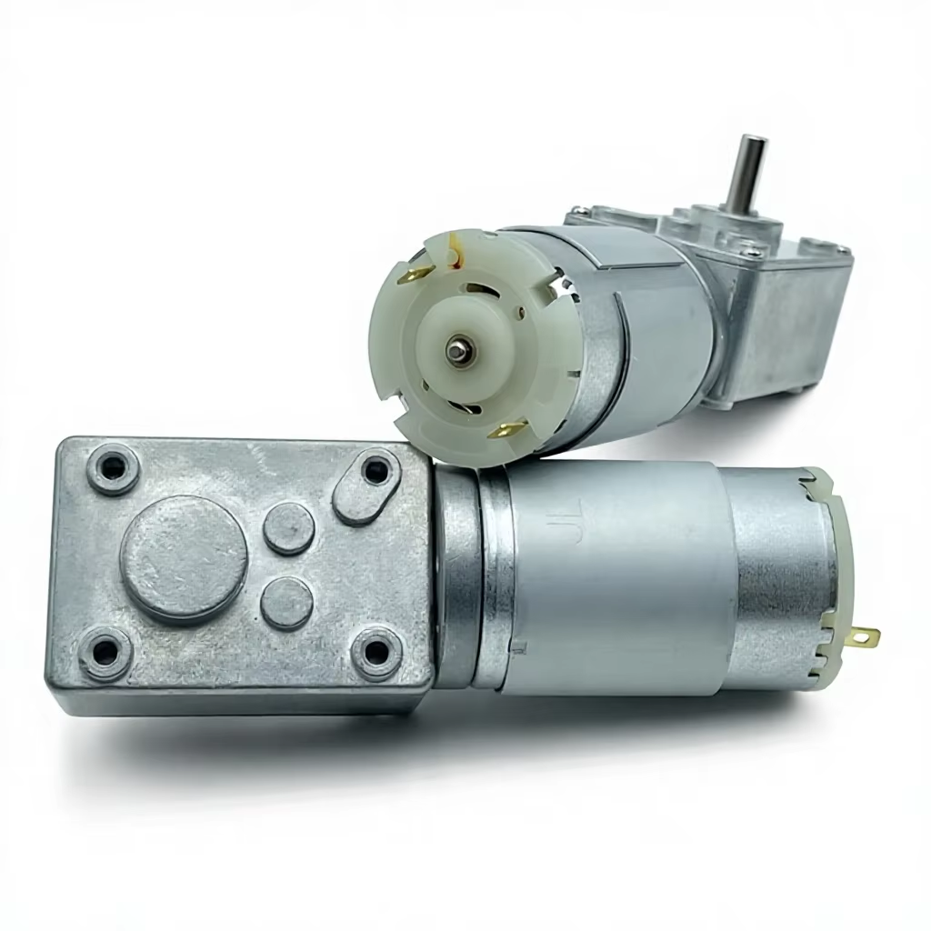 4058Z555 DC 12v 24v 55RPM Slow Speed Large Torque Mini Full Metal Gearbox Turbo Worm Gear Motor