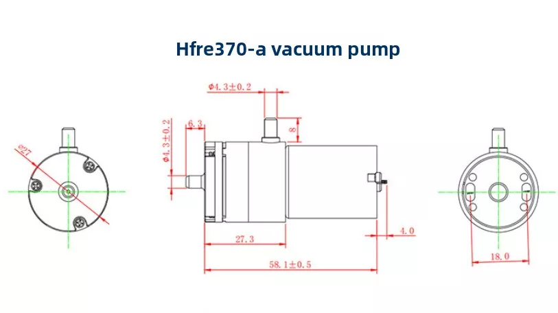 370 Micro Diaphragm Pump Food Grade DC 3.7&ndash;12V | Large Flow Self-Priming OEM Pump