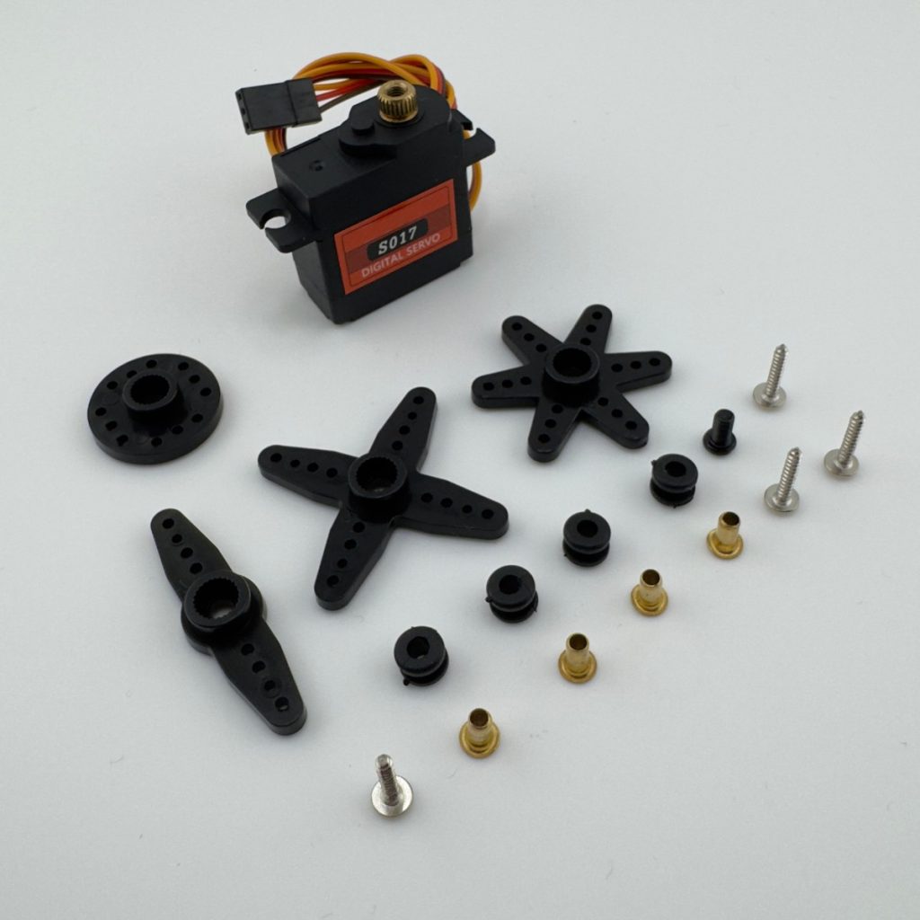 S017 17g Micro Digital Metal Brass Gear Servo (180° Rotation)
