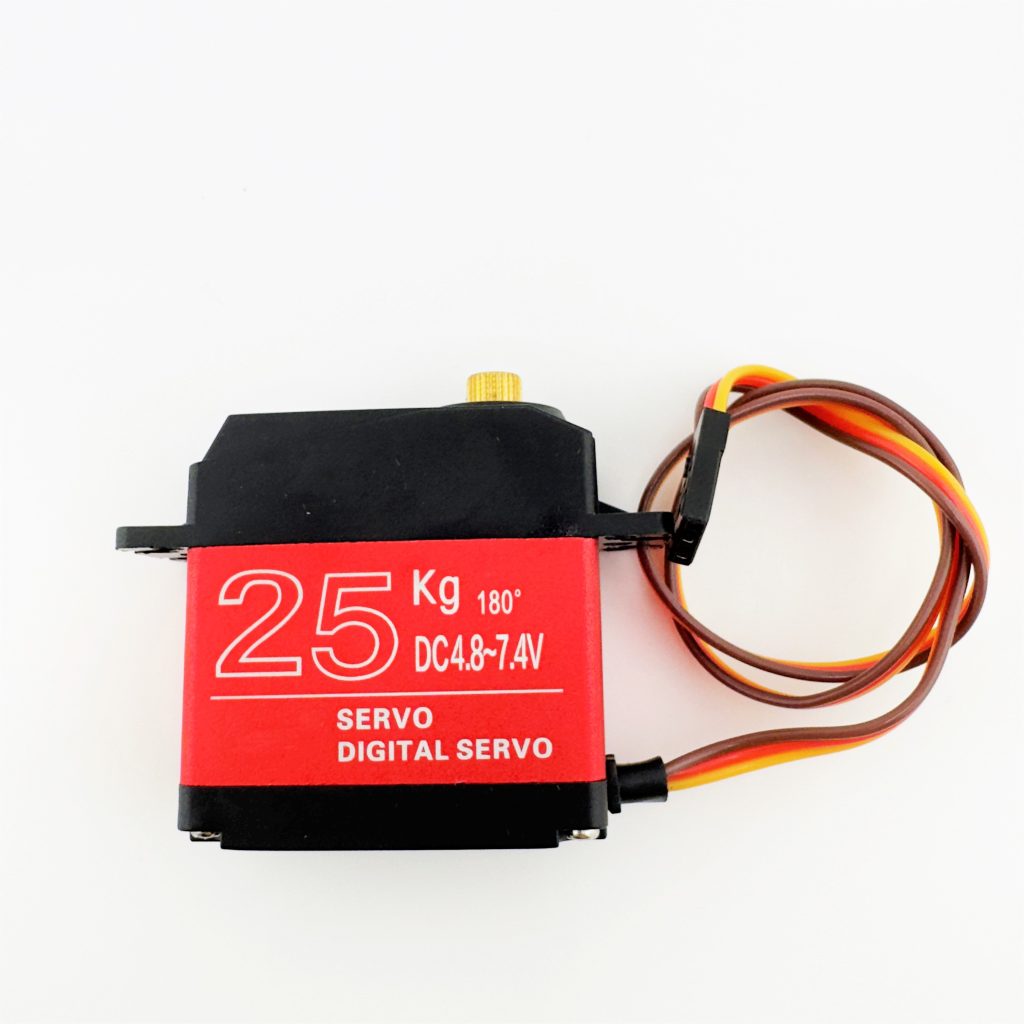 WY-S025 25g Red CNC Aluminum Case Metal Brass Gear Digital Servo (180°)