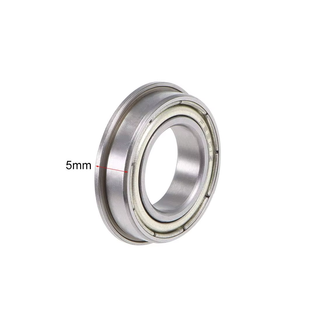 F6801ZZ 12x21x5mm Flange Bearing Dimension Drawing 1